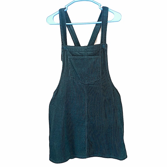 blue spice corduroy dress Blue Spice brown corduroy pinafore dress with